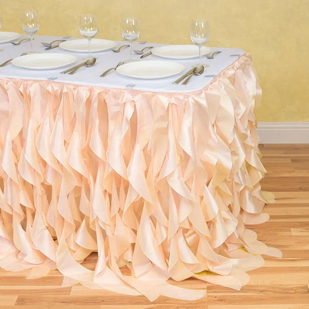 17 ft. Curly Willow Table Skirt (13 Colors)