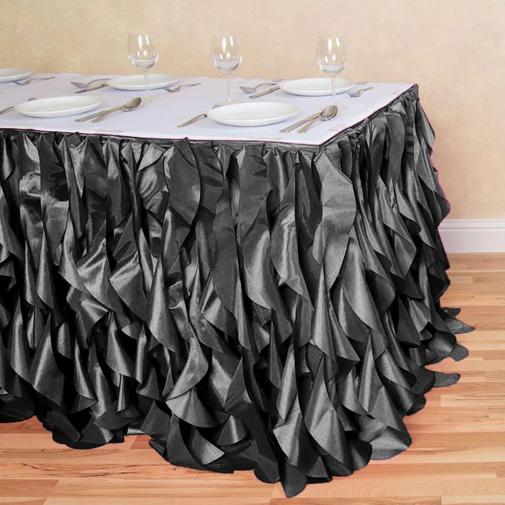 17 ft. Curly Willow Table Skirt (13 Colors)