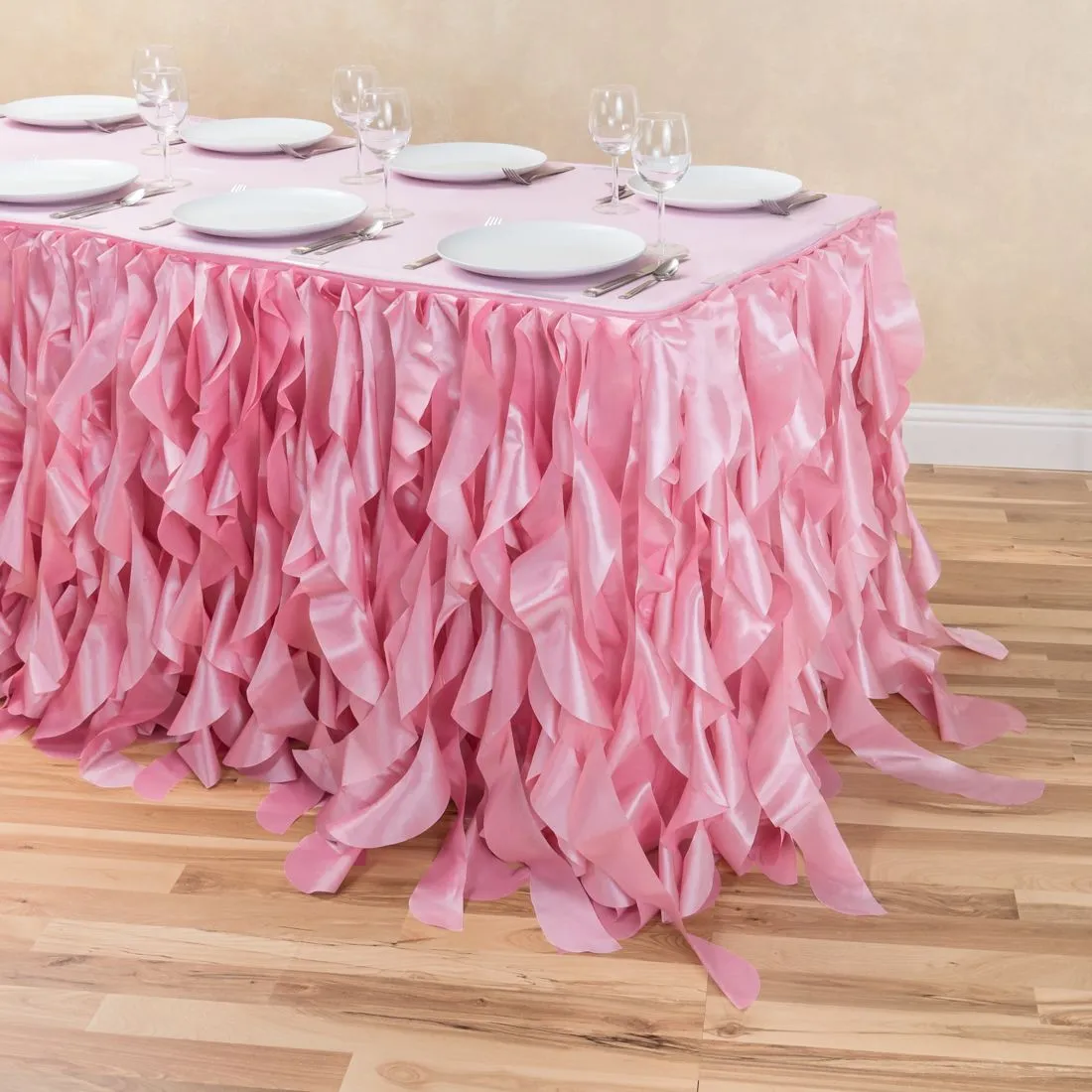 17 ft. Curly Willow Table Skirt (13 Colors)