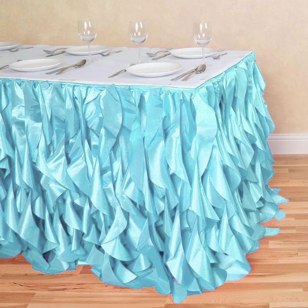 17 ft. Curly Willow Table Skirt (13 Colors)