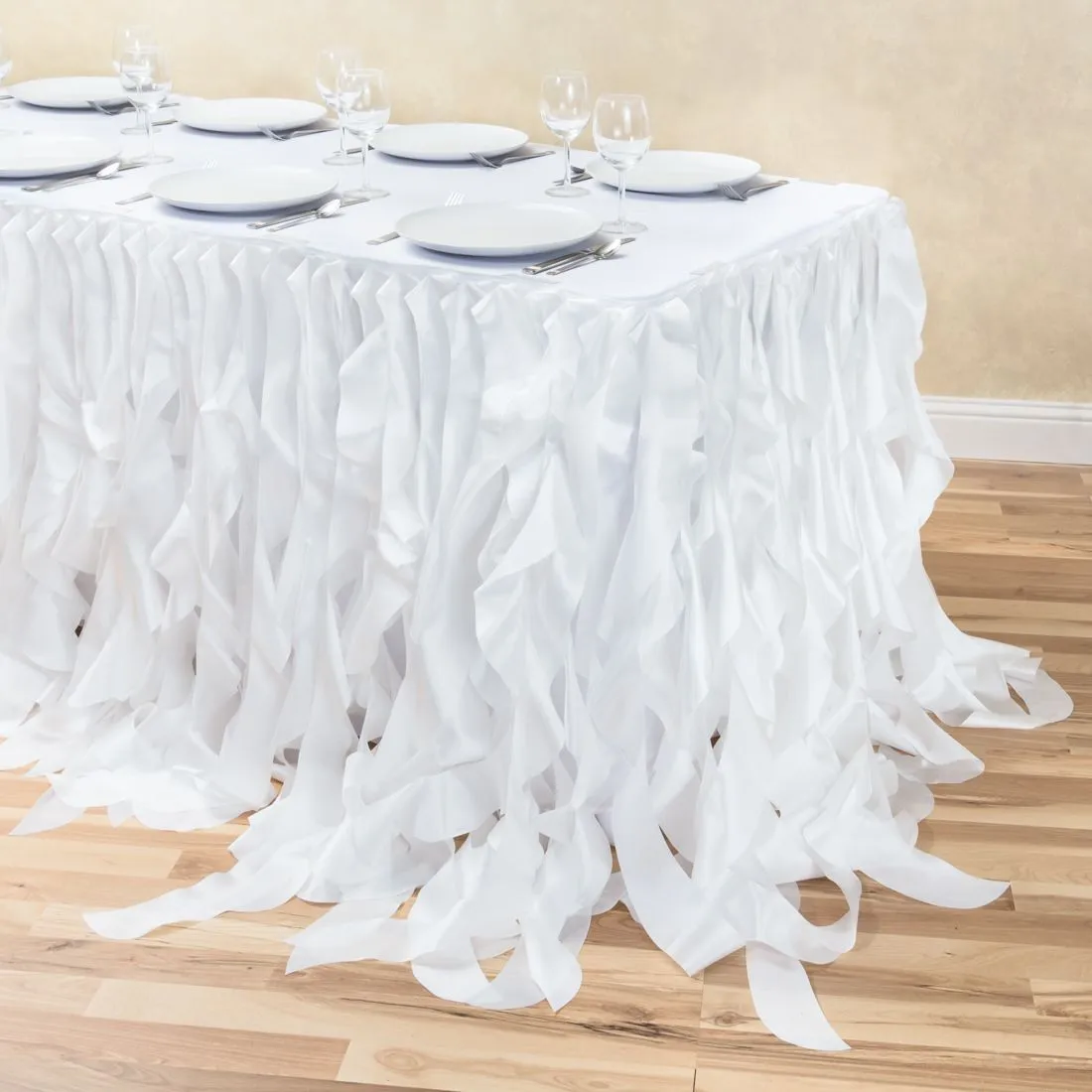 17 ft. Curly Willow Table Skirt (13 Colors)