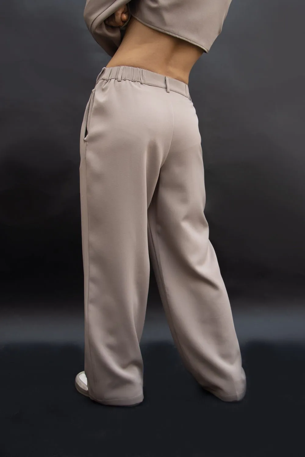 Beige Rory Tailored Korean Trouser