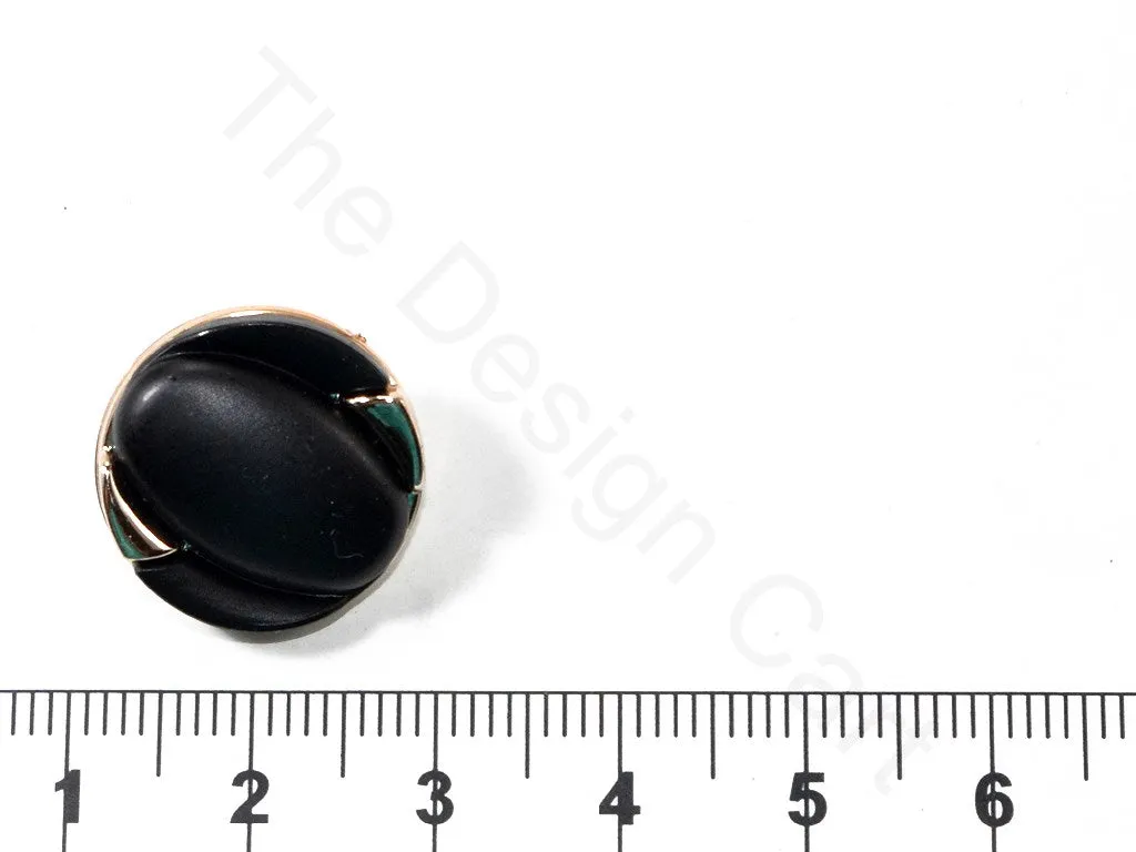 Black Golden Plain Designer Coat Buttons