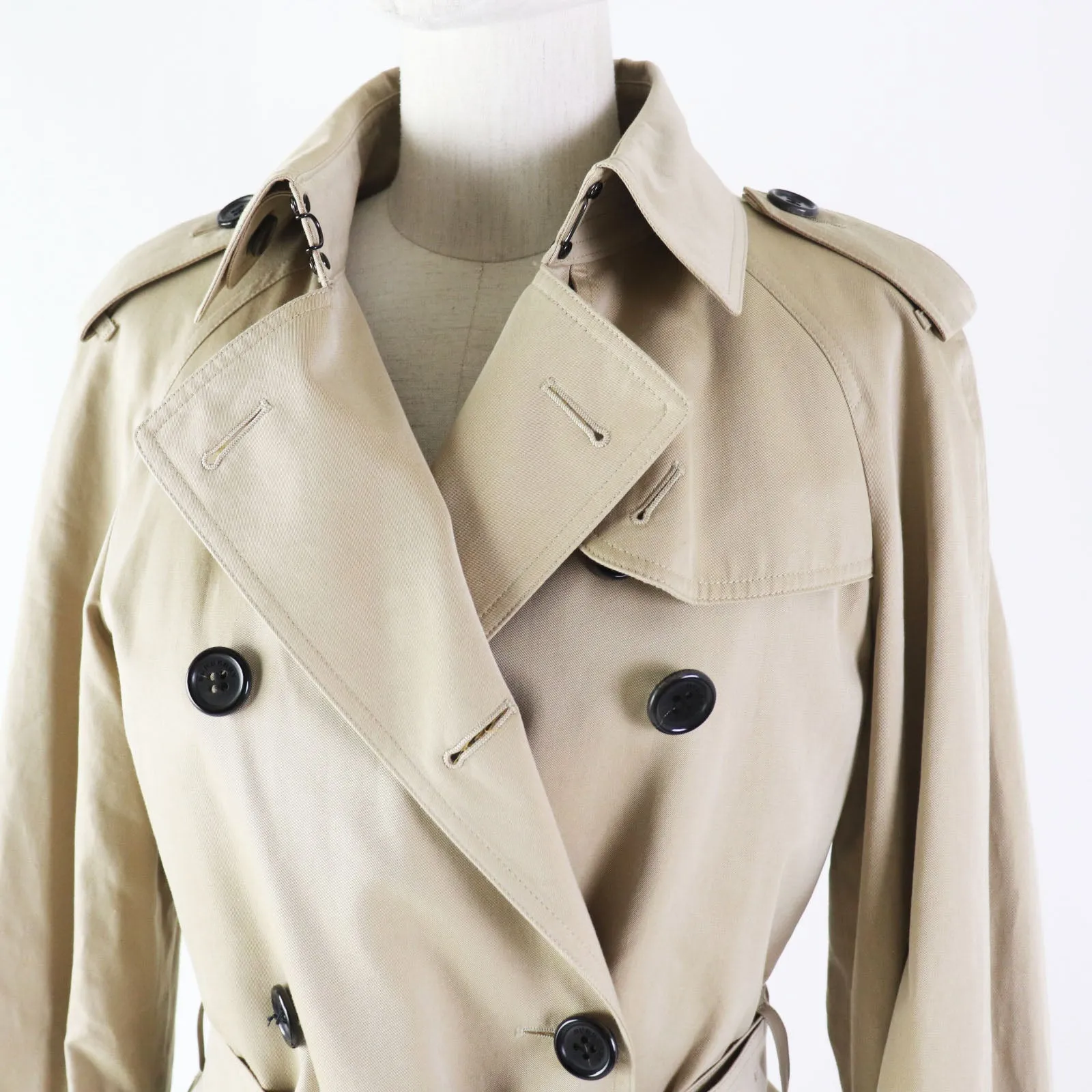 BURBERRY LONDON trench coat B1A83-100-51 Outer: 100% cotton, Lining: Cotton, Lining: Cupra, Accessories: Cowhide Lining: 100% wool Lining (separate fabric): 100% cupra beige Women 42 Used