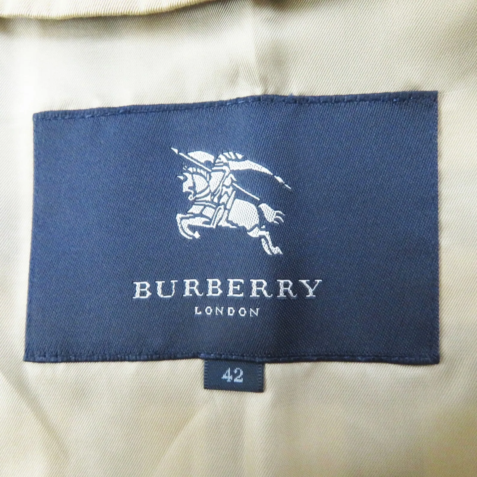 BURBERRY LONDON trench coat B1A83-100-51 Outer: 100% cotton, Lining: Cotton, Lining: Cupra, Accessories: Cowhide Lining: 100% wool Lining (separate fabric): 100% cupra beige Women 42 Used