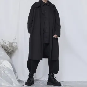 Buttonless Loose Long Thin Trench Coat