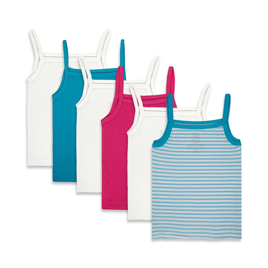 Camisoles - Girls Undershirts Pack of 6