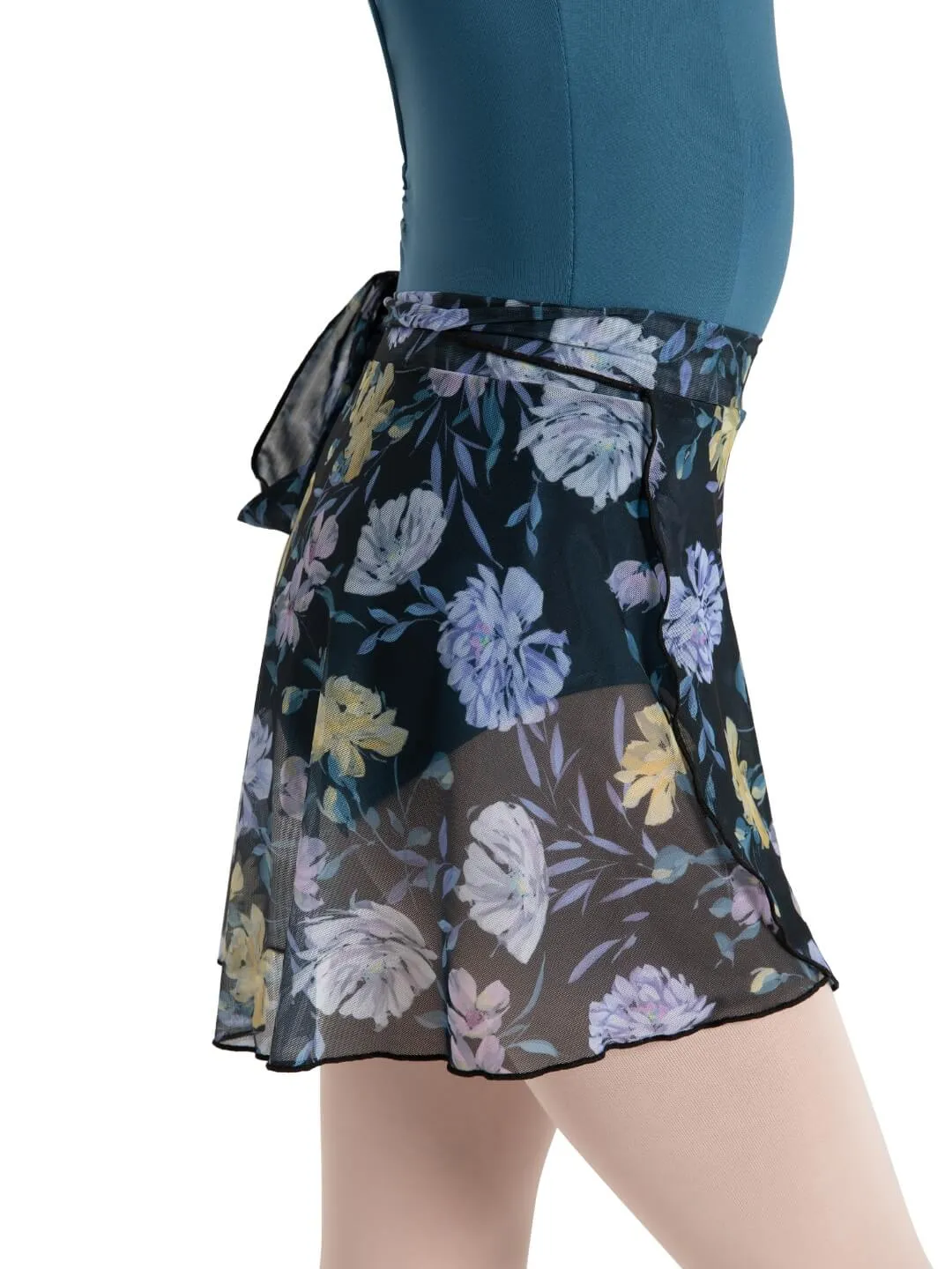 Capezio Le Jardin Printed Mesh Wrap Skirt  12186C/1286W