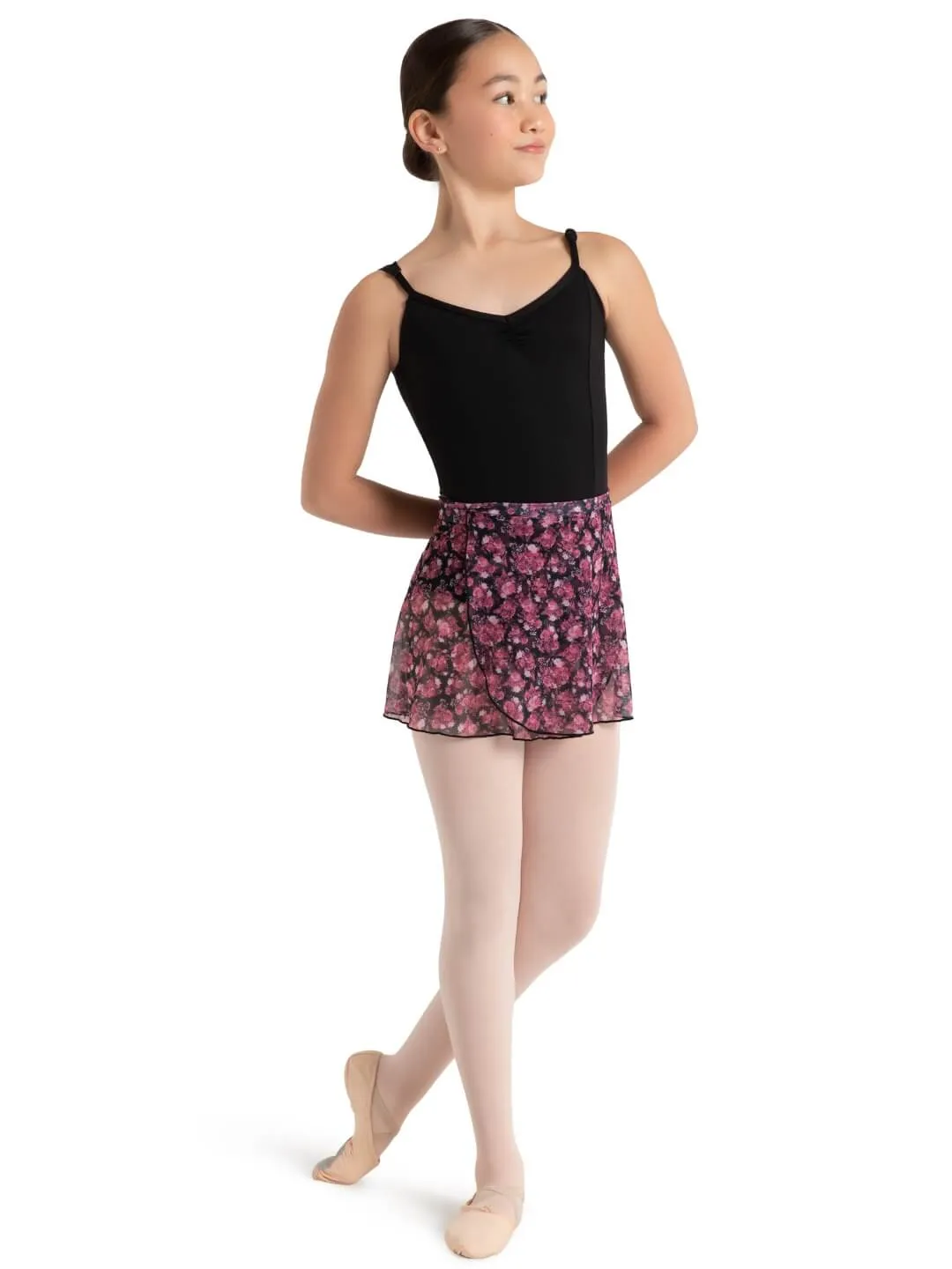 Capezio Le Jardin Printed Mesh Wrap Skirt  12186C/1286W