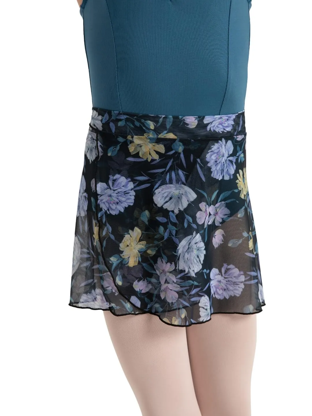 Capezio Le Jardin Printed Mesh Wrap Skirt  12186C/1286W