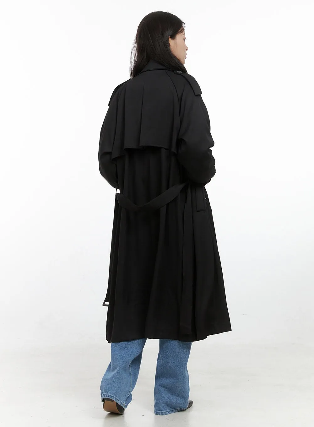 Classic Long Trench Coat OS423