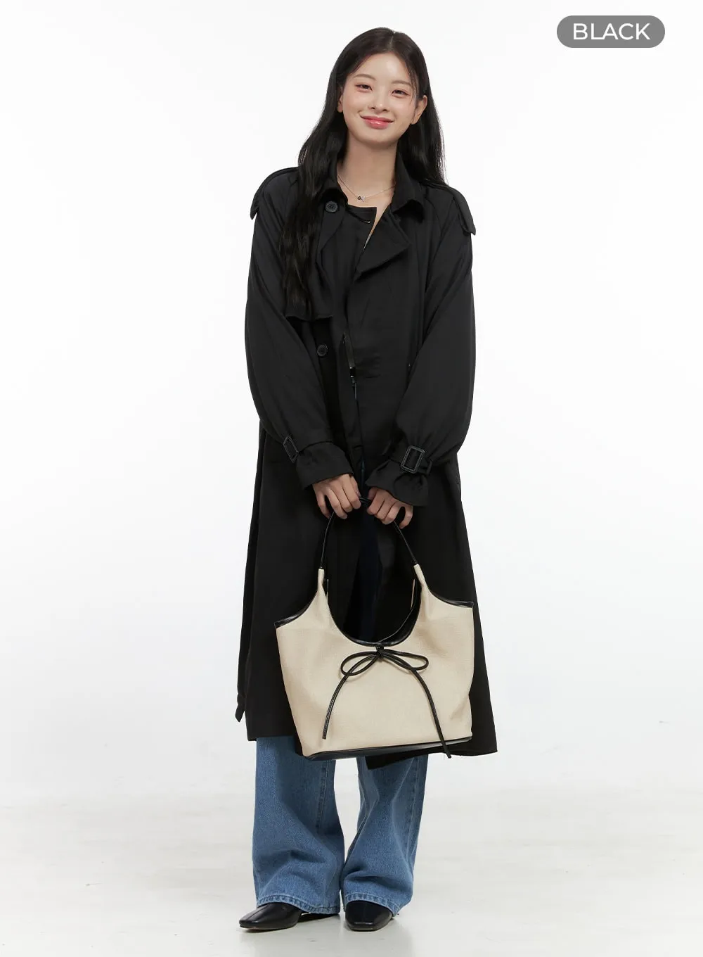 Classic Long Trench Coat OS423