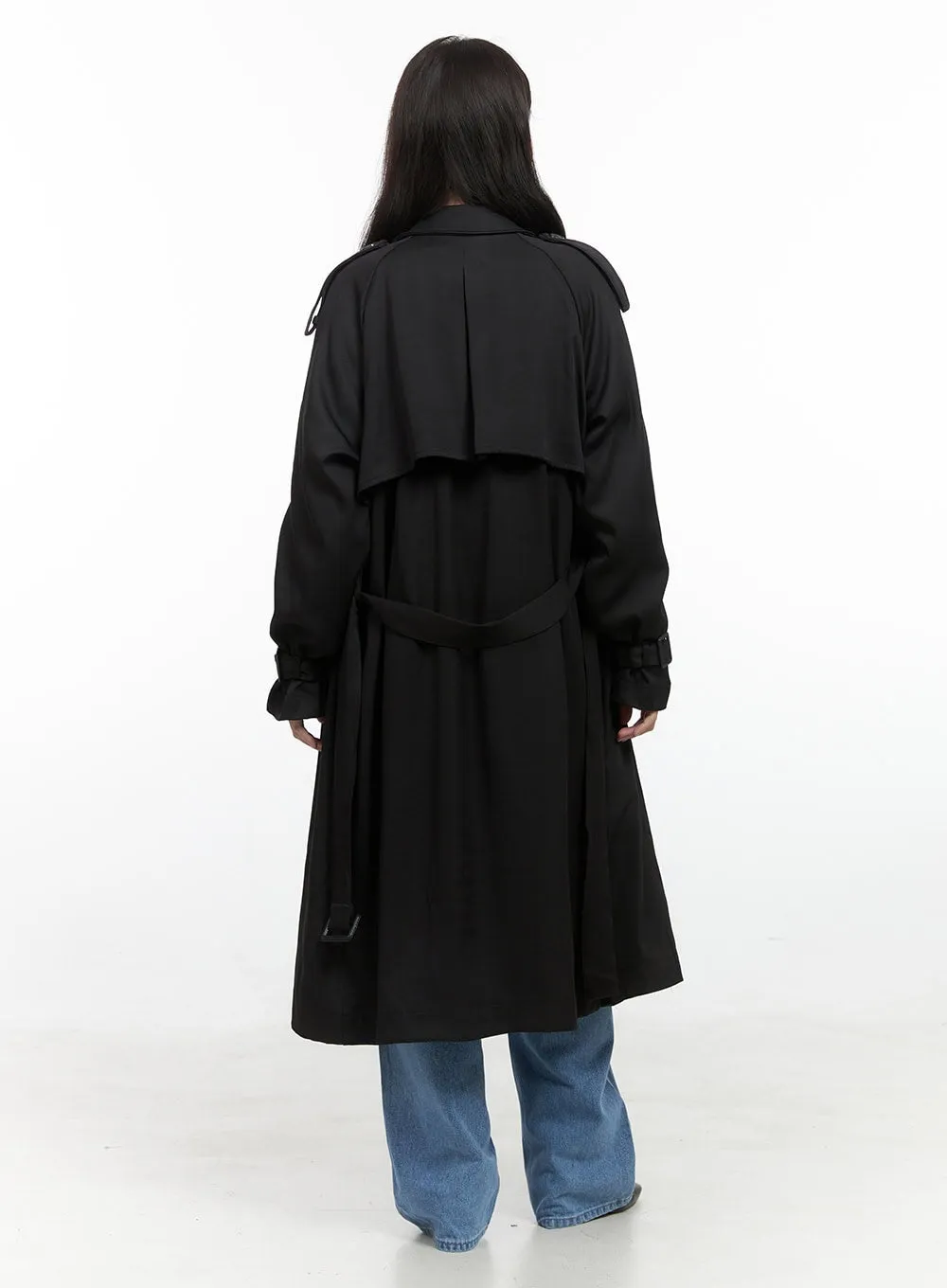 Classic Long Trench Coat OS423