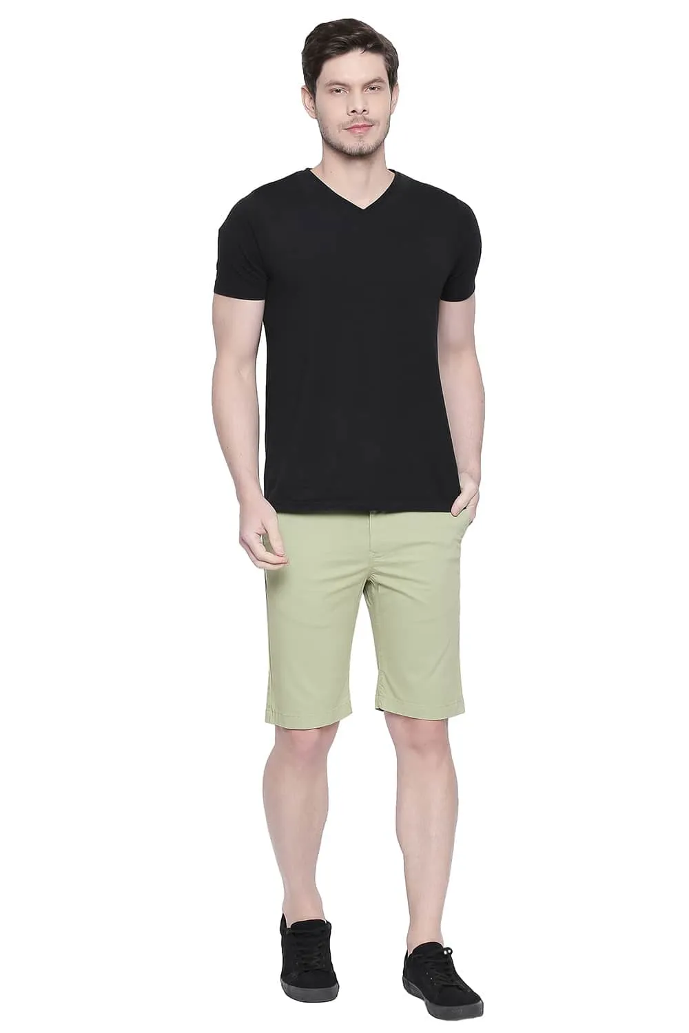 Comfort Fit Twill Stretch Shorts