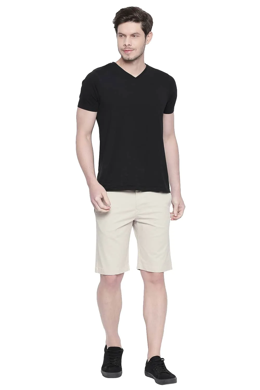 Comfort Fit Twill Stretch Shorts