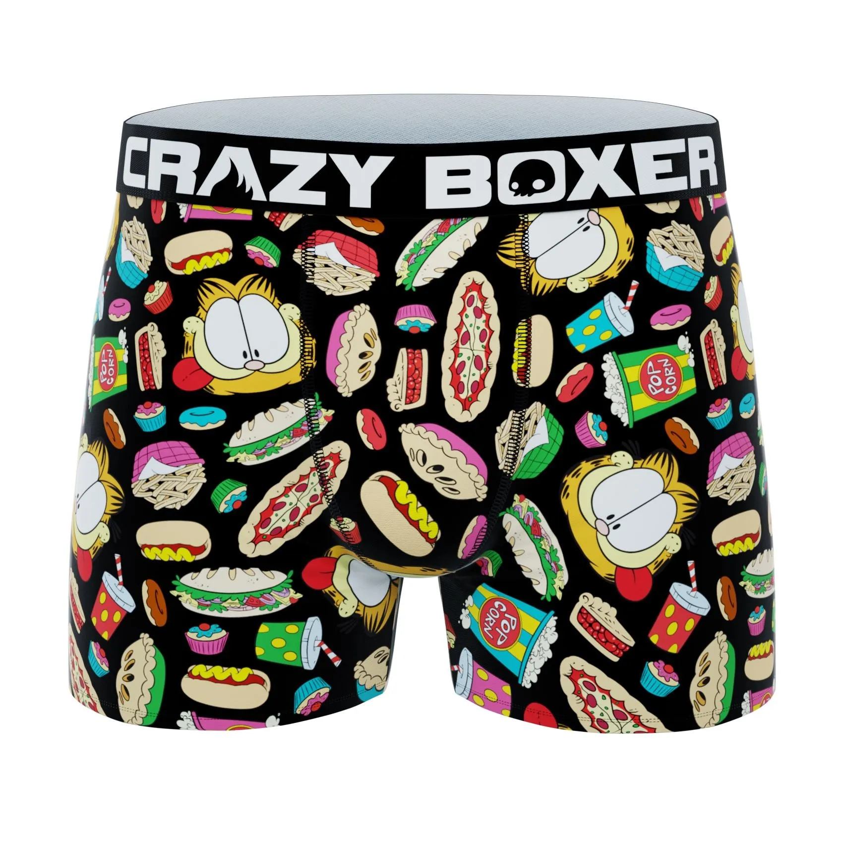 CRAZYBOXER Garfield Food Men's Boxer Briefs (3 pack)