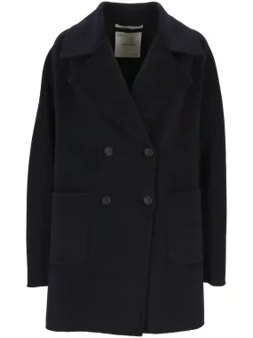 Elegant Blue Women's Coat