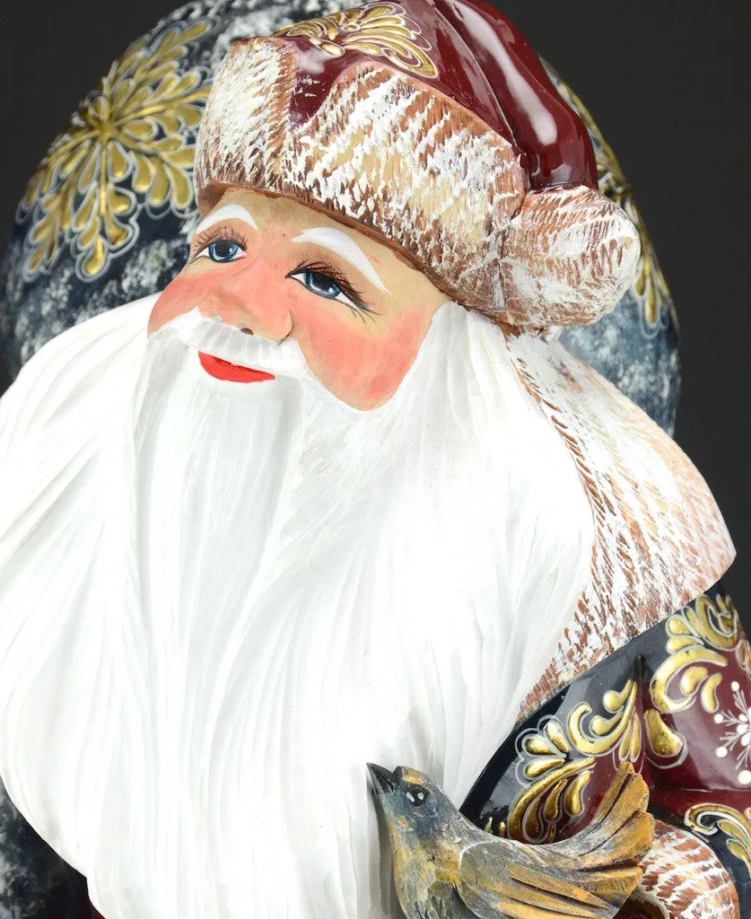 Elegant Santa with Christmas Bird - Russian Santa