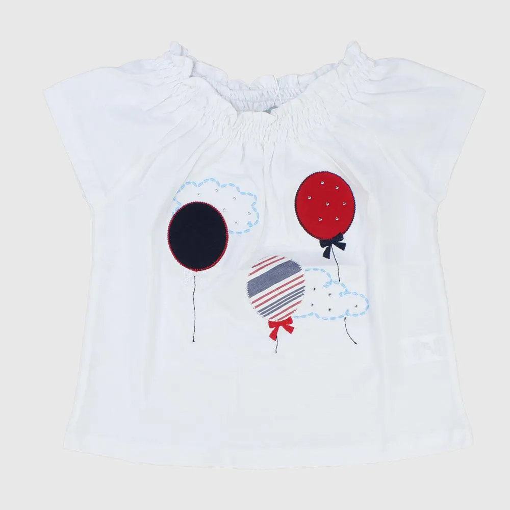 Flying Balloons White T-shirt