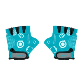 Globber Toddler Gloves - Teal Shapes