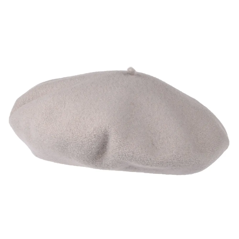 Héritage par Laulhère Hats Authentique Merino Wool Beret - Grey