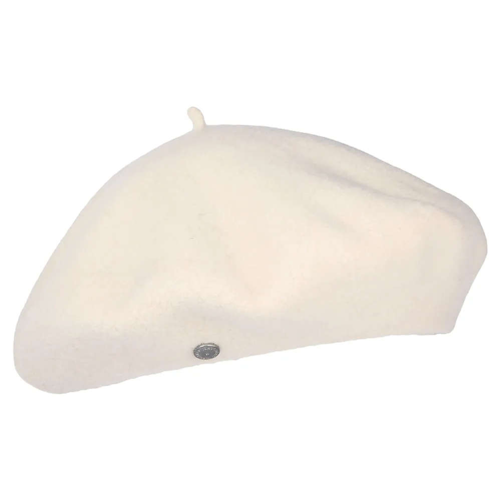 Héritage par Laulhère Hats Authentique Merino Wool Beret - Natural