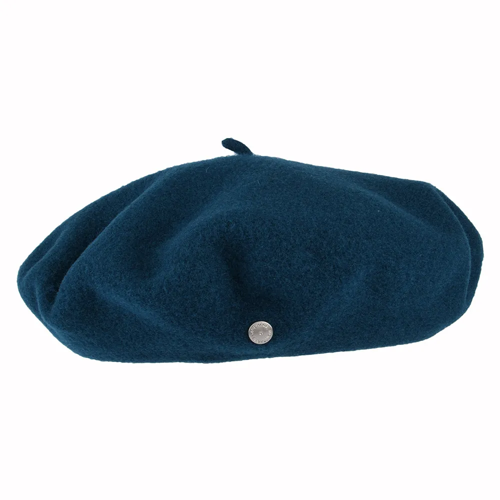 Héritage par Laulhère Hats Authentique Merino Wool Beret - Peacock