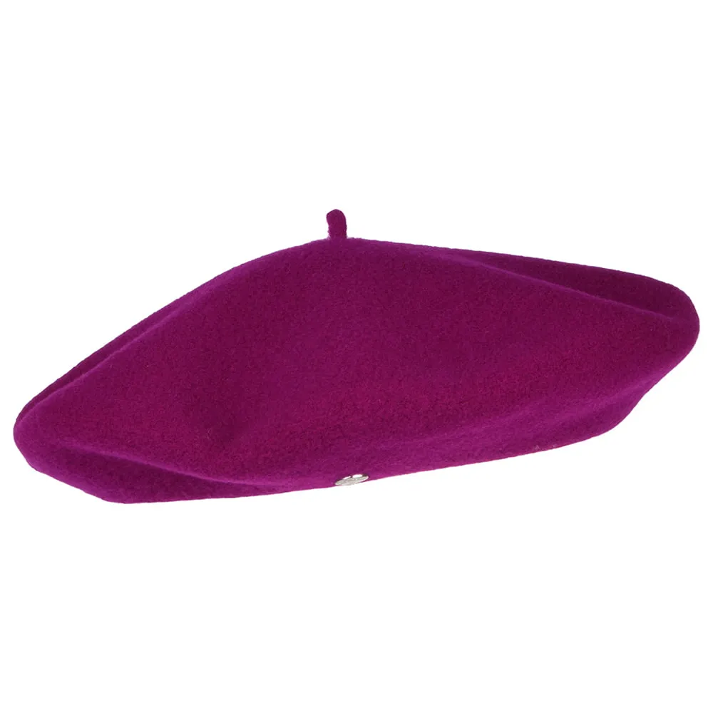 Héritage par Laulhère Hats Authentique Merino Wool Beret - Violet