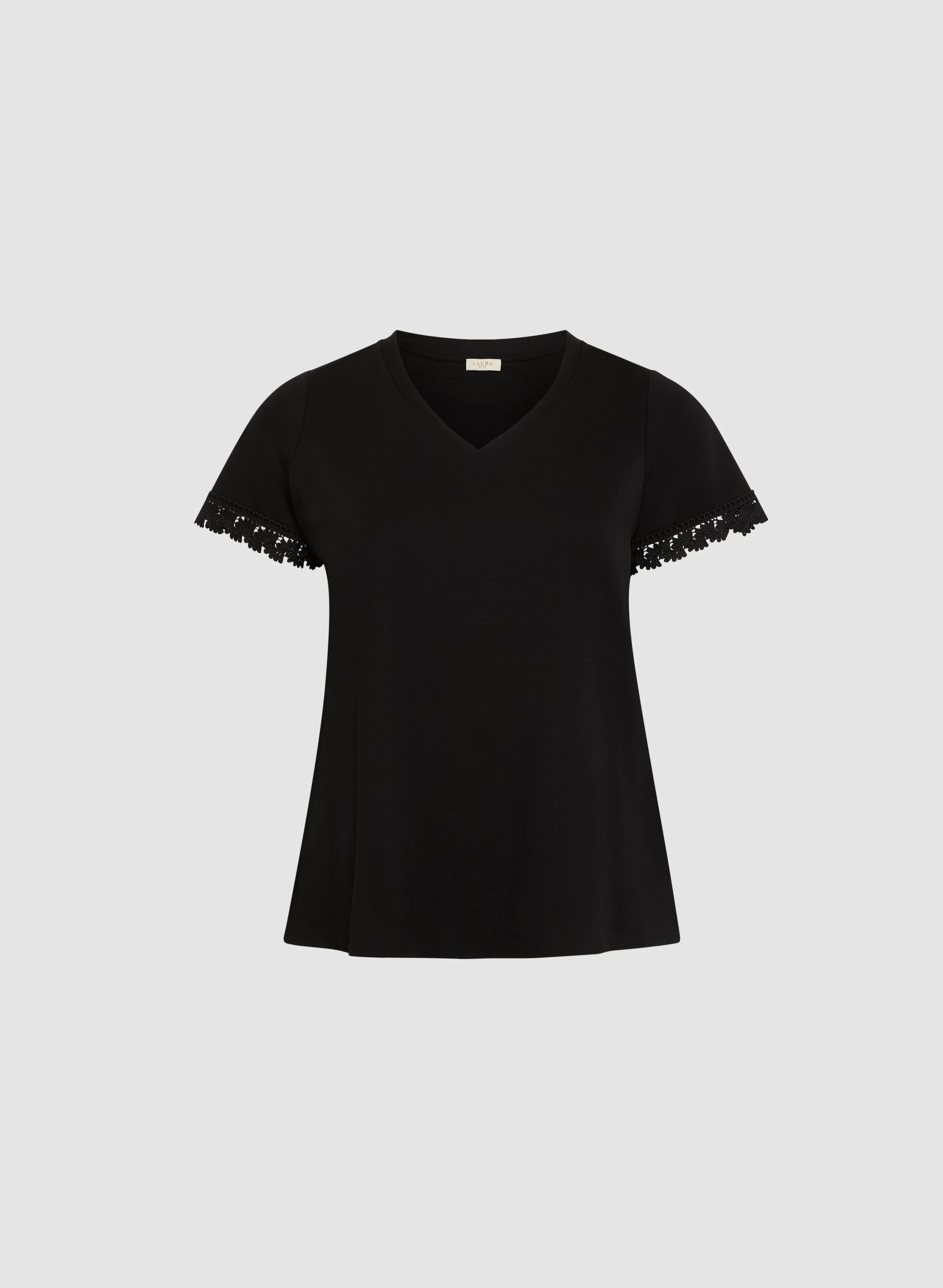 Lace Trim T-Shirt