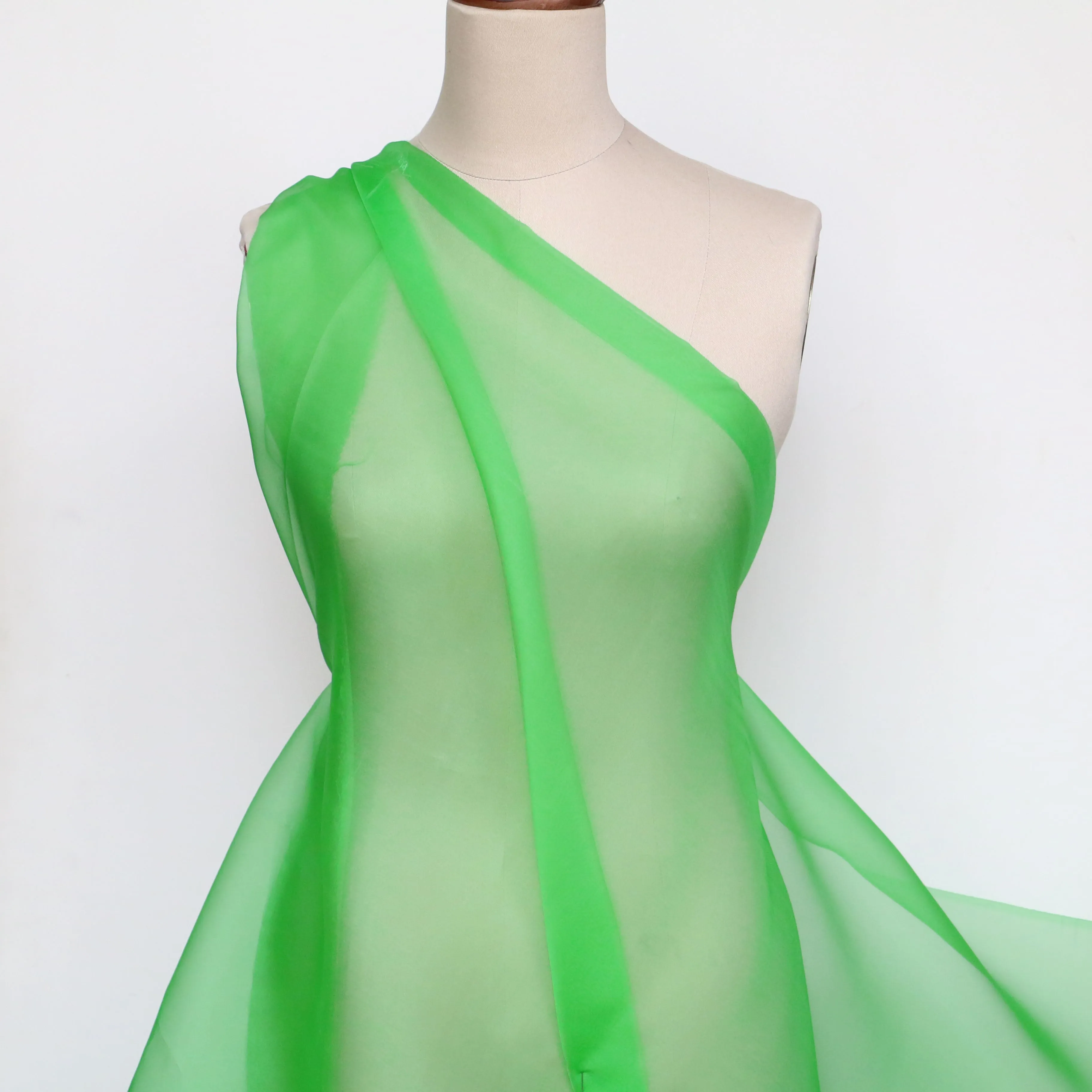 Lime Silk Organza (112cm wide)