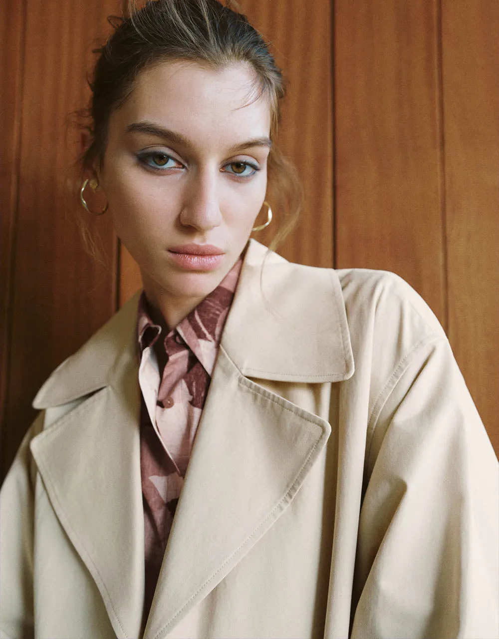 Longline Straight Trench Coat