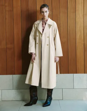 Longline Straight Trench Coat