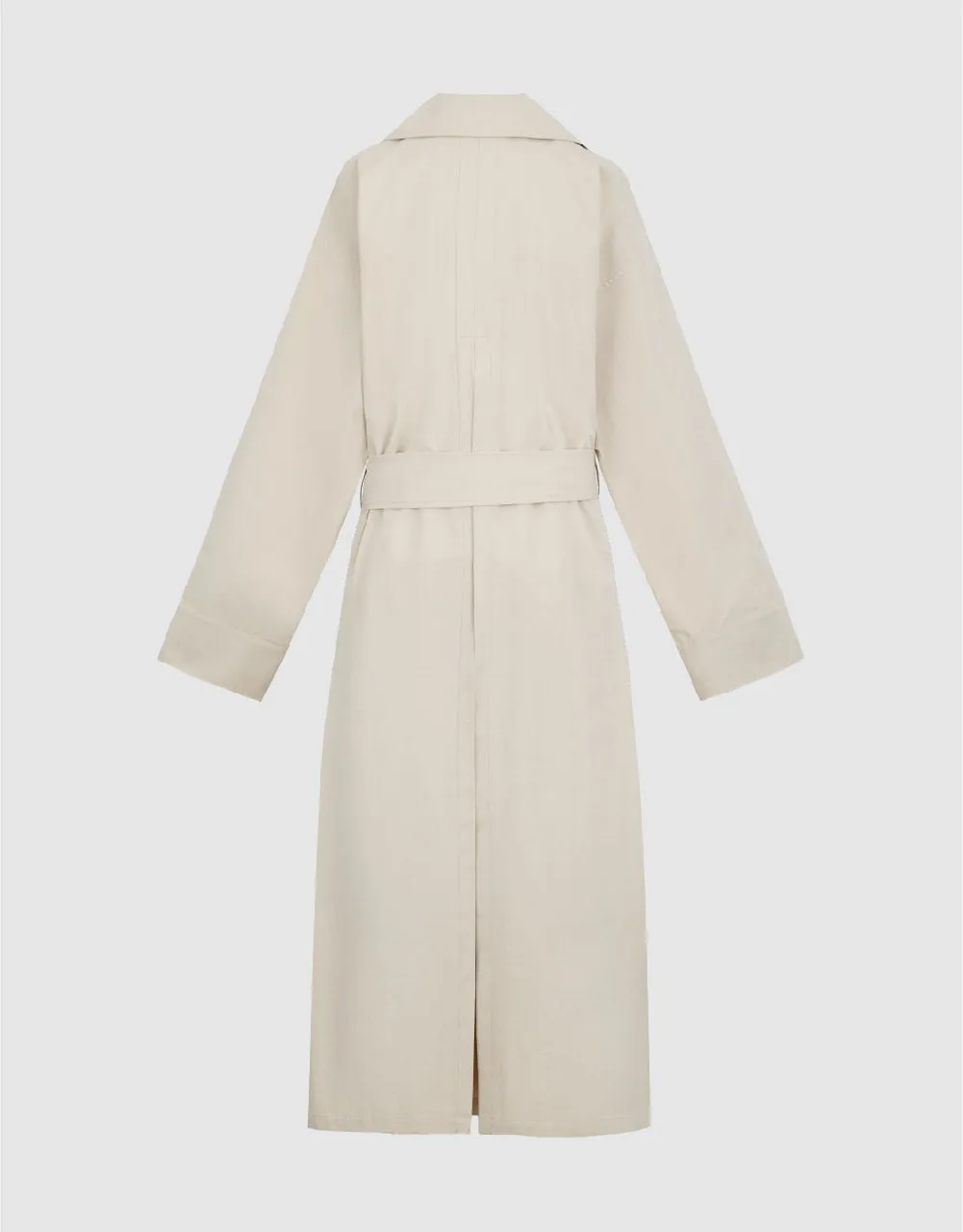 Longline Straight Trench Coat