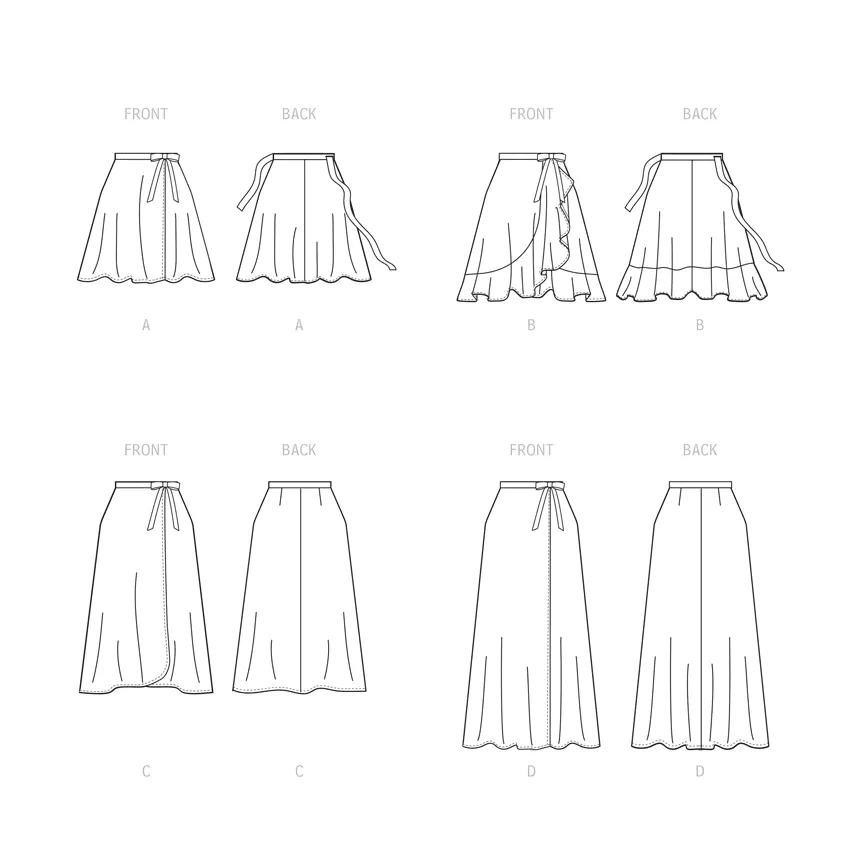 McCall's Pattern M8259 Misses' Skirts