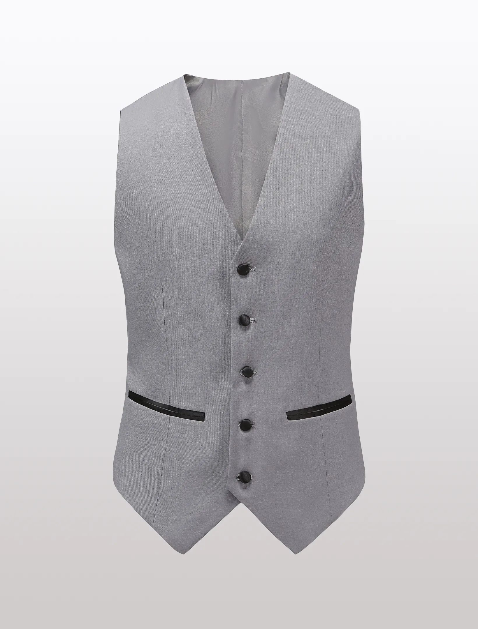 Men's Light Grey Shawl Lapel Tailored Fit Tuxedo