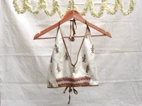 Off white, Karnataka silk, Bikini