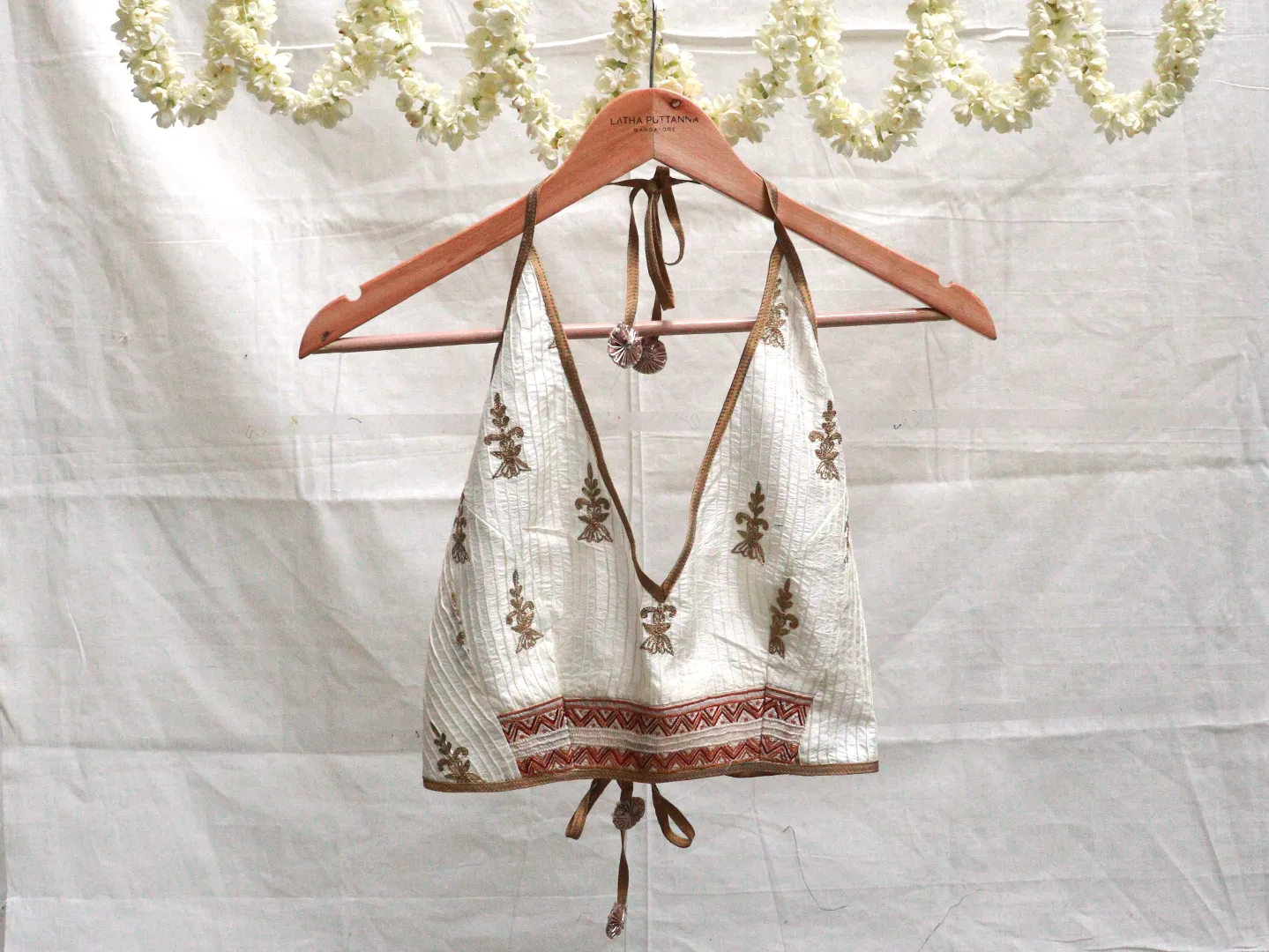 Off white, Karnataka silk, Bikini