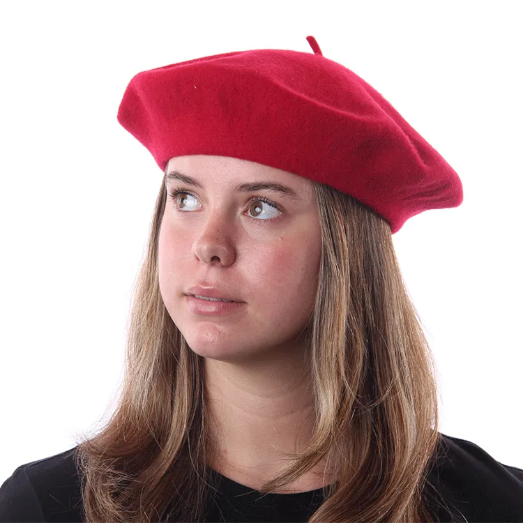 Parkhurst Basque Wool Beret - Scarlet Red