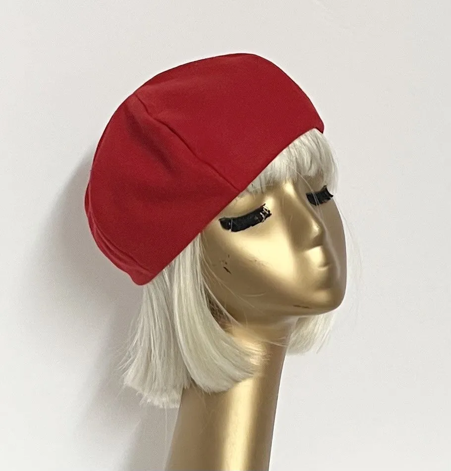 Red Wool Beret Hat