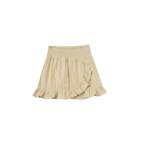 Rylee   Cru Wrap Ruffle Skirt - Butter