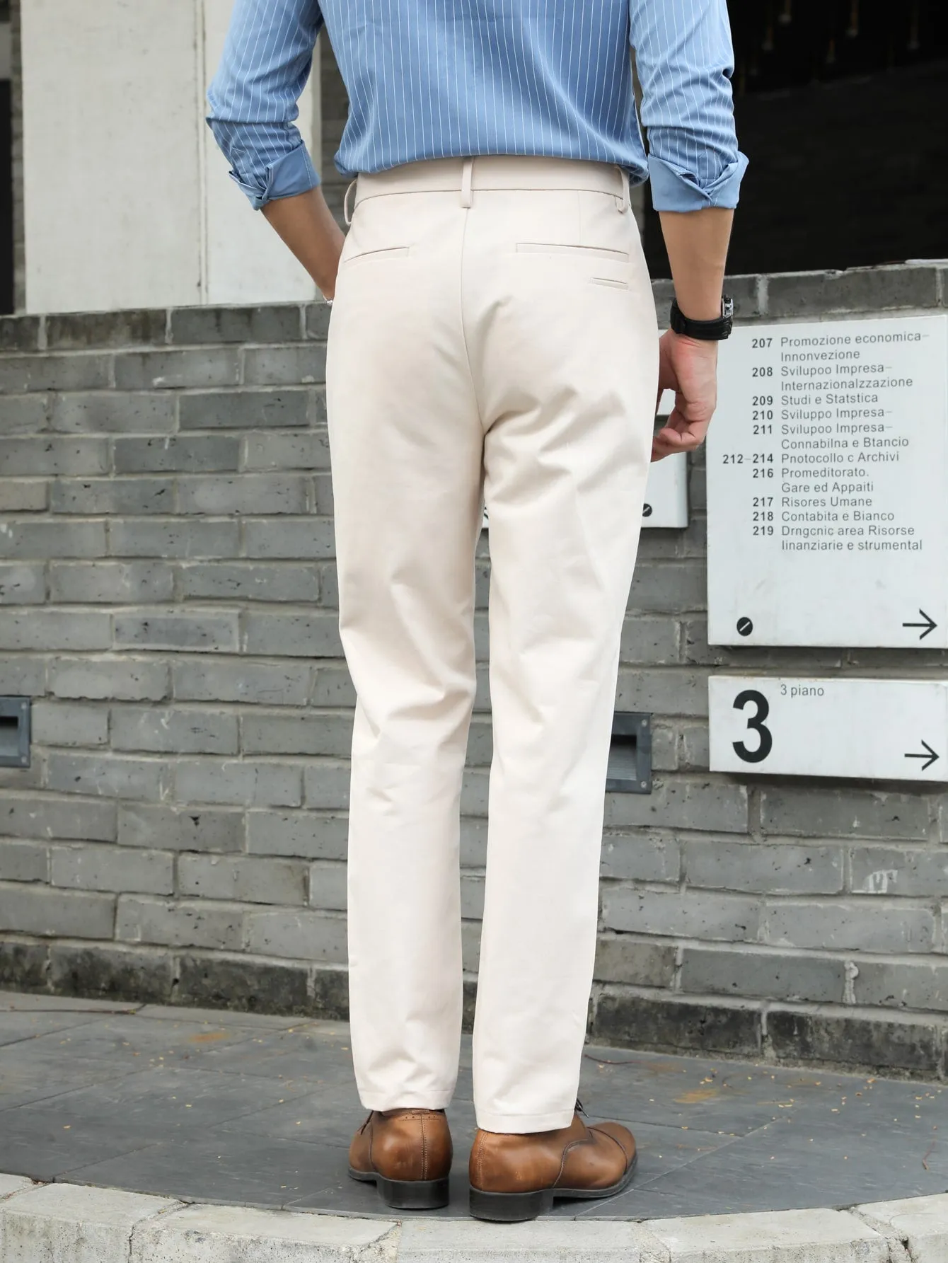 Slant Pocket Tailored Trousers