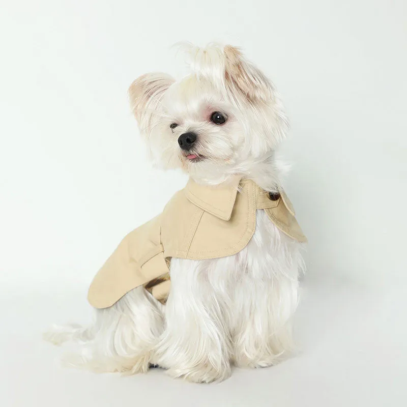 Summer Pet Clothes Dog British Trench Coat