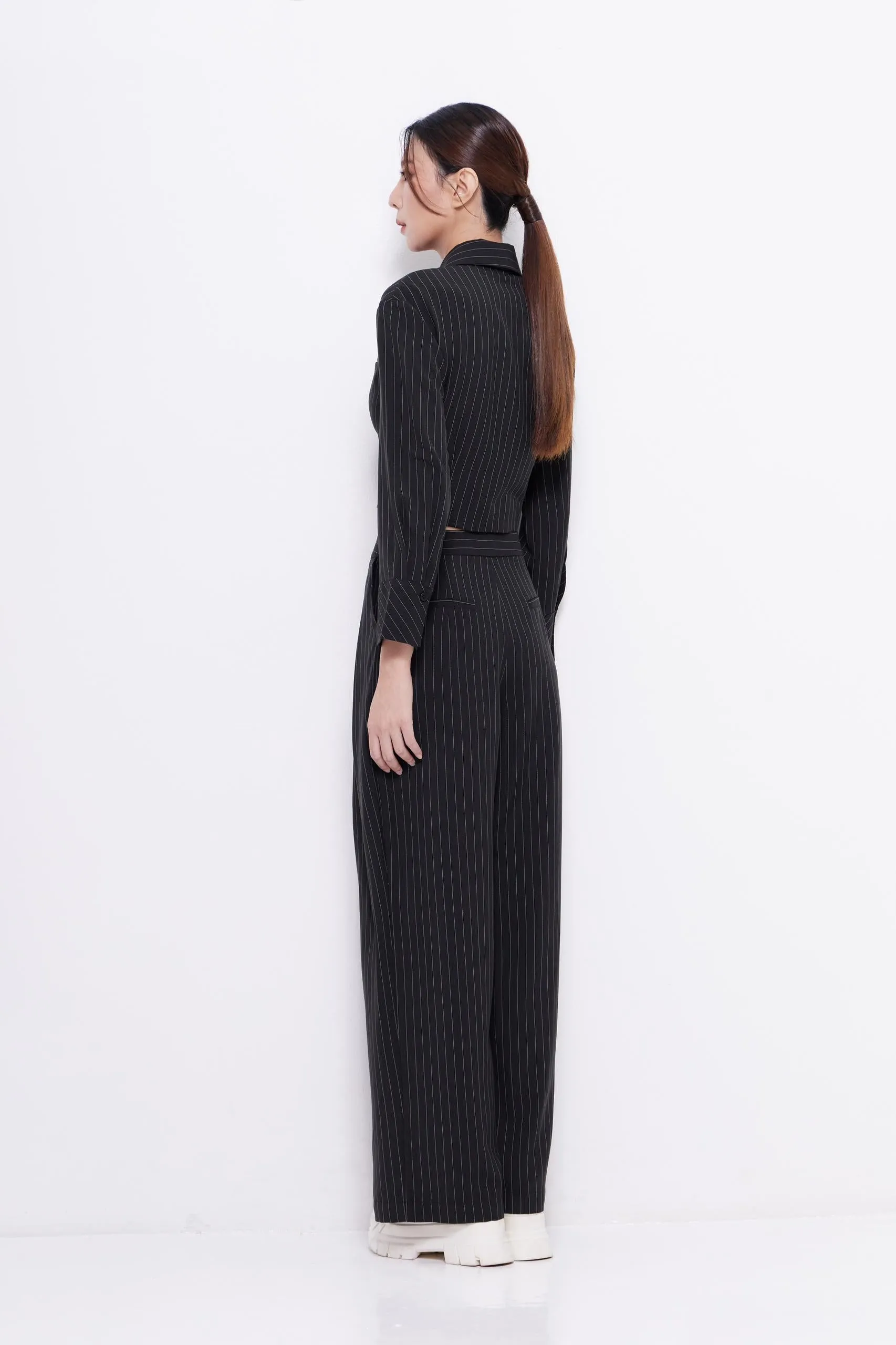 Toni Pinstripe Tailored Pants