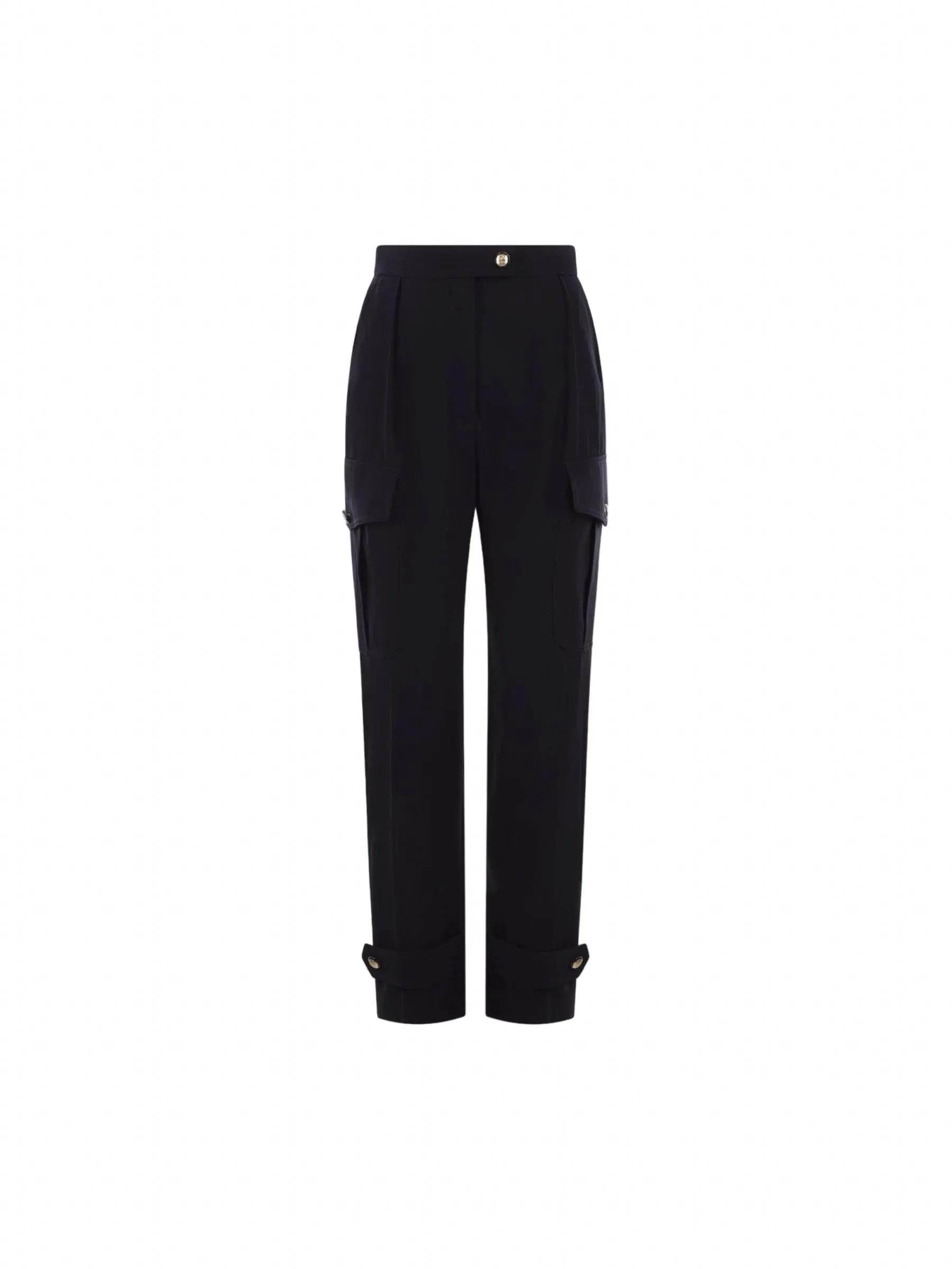 Twill Tailored Wool Trousers