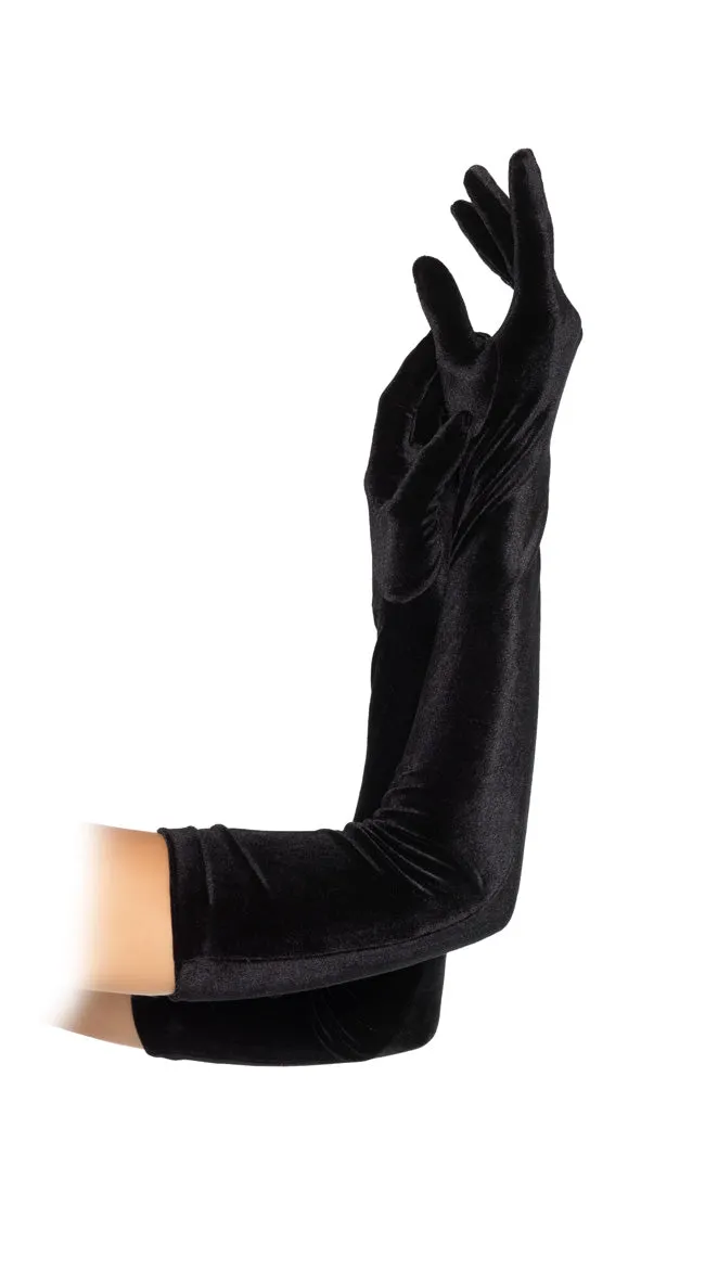 Velvet Opera Length Gloves