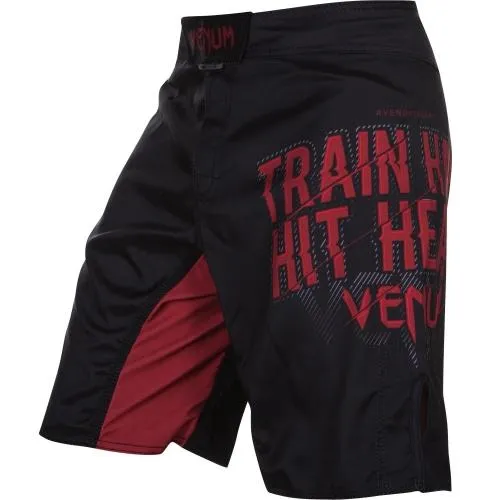 Venum-02650-001 TRAIN HARD HIT HEAVY MMA Fight Shorts XXS-XXL Black