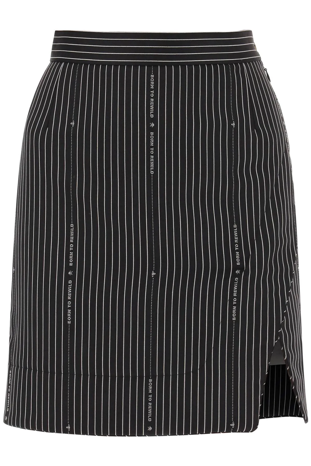 Vivienne westwood 'rita' wrap mini skirt with pinstriped motif