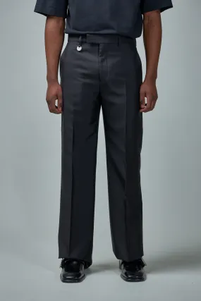 Wool Silk Tailored Trousers