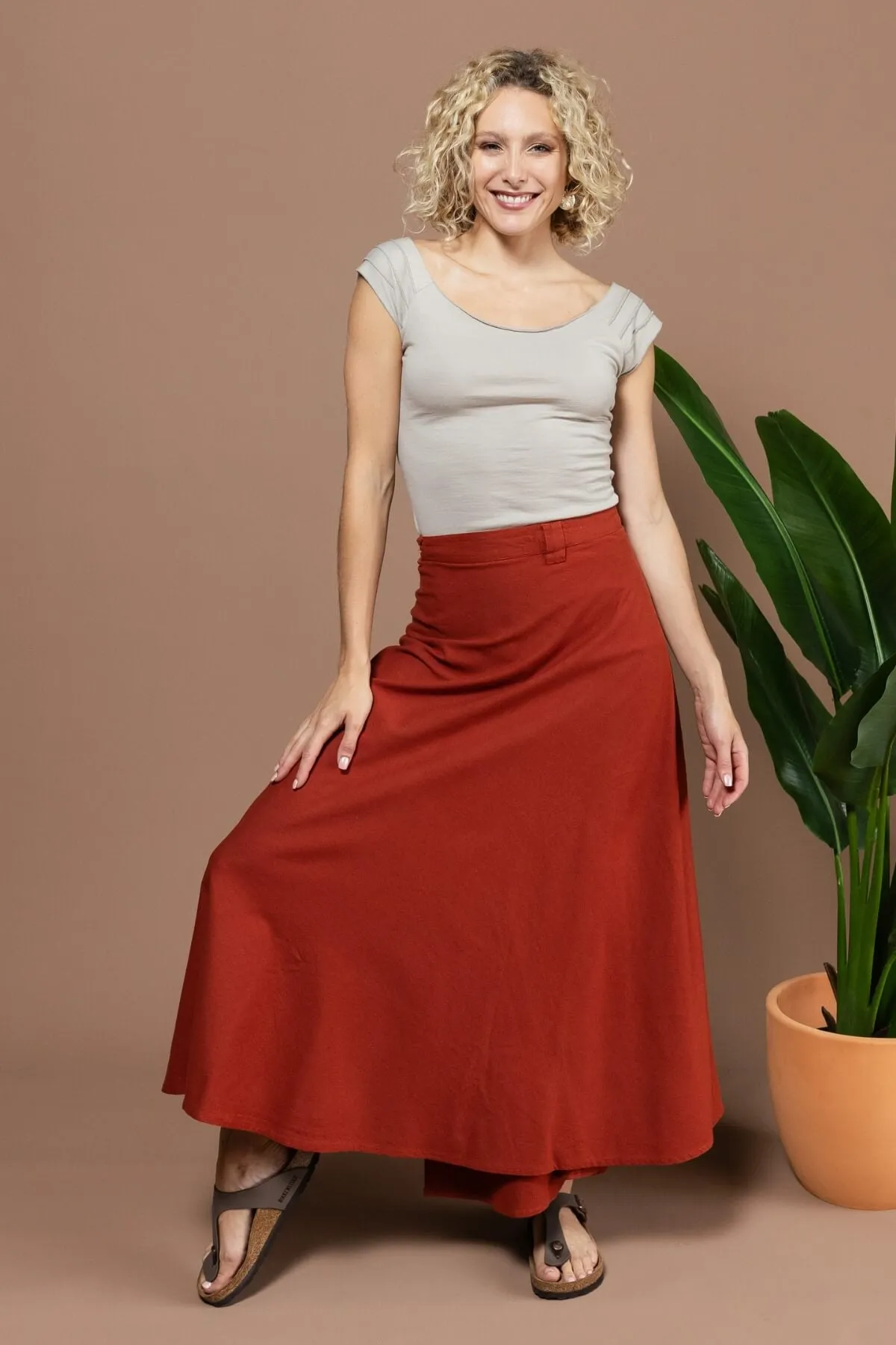 Wrap Skirt - Rust