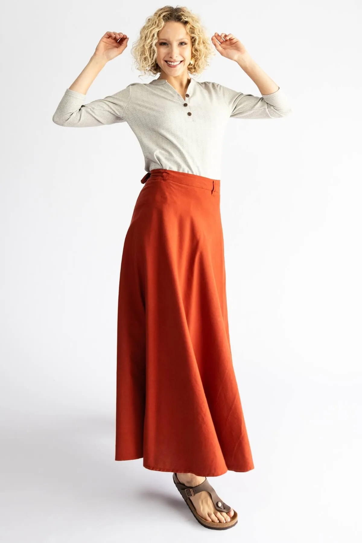 Wrap Skirt - Rust